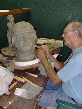 making of the statue