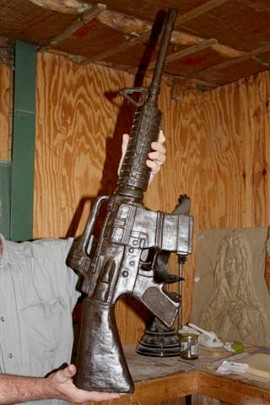 making of the statue